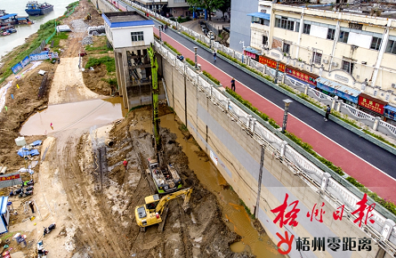 有關(guān)部門(mén)加固改造河?xùn)|防洪堤