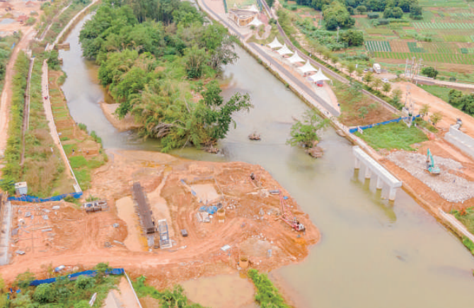 大橋施工有序推進(jìn)
