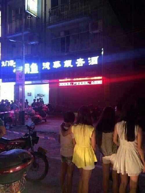 案發現場。  圖片來自網友“心的旅途”